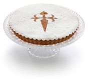 Tarta De Santiago, gâteau espagnol d'amande photos stock Tarta De Santiago, gâteau espagnol d'amande photos stock