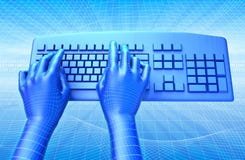 Tastiera virtuale royalty illustrazione gratis Tastiera virtuale royalty illustrazione gratis