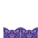 Tatoegerings Russisch ornament folkloreornament met vogel royalty-vrije illustratie Tatoegerings Russisch ornament folkloreornament met vogel royalty-vrije illustratie