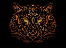 Tatuaggio capo della TIGRE Immagine Stock Tatuaggio capo della TIGRE Immagine Stock