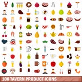 100 tavern product icons set, flat style. 100 tavern product icons set in flat style for any design vector illustration royalty free illustration 100 tavern product icons set, flat style. 100 tavern product icons set in flat style for any design vector illustration royalty free illustration