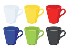 Taza de caf? en el fondo blanco libre illustration Taza de caf? en el fondo blanco libre illustration