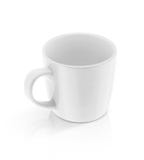 Tazza ceramica bianca isolata su fondo bianco Fotografia Stock Libera da Diritti Tazza ceramica bianca isolata su fondo bianco Fotografia Stock Libera da Diritti