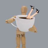 Tazza di caffè bianco Fotografia Stock Libera da Diritti Tazza di caffè bianco Fotografia Stock Libera da Diritti