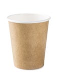 Tazza di carta eliminabile amichevole di Eco fotografia stock Tazza di carta eliminabile amichevole di Eco fotografia stock