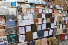 Books stall in the city of Tbilisi, Georgia royalty free stock photography Books stall in the city of Tbilisi, Georgia royalty free stock photography