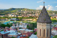 Tbilisi Skyline, Georgia Stock Image