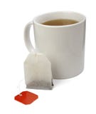 Tea bag and cup