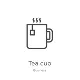 tea cup icon vector from business collection. Thin line tea cup outline icon vector illustration. Outline, thin line tea cup icon stock illustration tea cup icon vector from business collection. Thin line tea cup outline icon vector illustration. Outline, thin line tea cup icon stock illustration