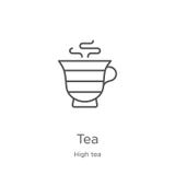 tea icon vector from high tea collection. Thin line tea outline icon vector illustration. Outline, thin line tea icon for website stock illustration tea icon vector from high tea collection. Thin line tea outline icon vector illustration. Outline, thin line tea icon for website stock illustration