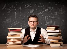 Teacher going back to school Royalty Free Stock Photo Teacher going back to school Royalty Free Stock Photo