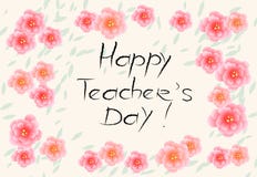 Teacher& heureux x27 ; jour de s illustration libre de droits Teacher& heureux x27 ; jour de s illustration libre de droits