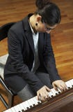 Teacher Playing Piano Keyboard Stock Photos Teacher Playing Piano Keyboard Stock Photos