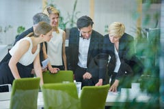 Team doing planning in office meeting stock image Team doing planning in office meeting stock image