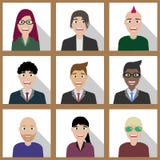 Team of office people stock illustration Team of office people stock illustration