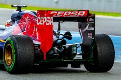 Team Scuderia Toro Rosso F1, Carlos Sainz, 2015 stockfotografie Team Scuderia Toro Rosso F1, Carlos Sainz, 2015 stockfotografie