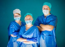 Team of three doctors royalty free stock photos Team of three doctors royalty free stock photos