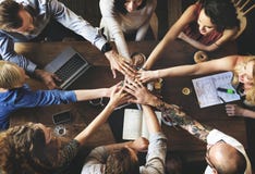 Team Unity Friends Meeting Partnership Concept