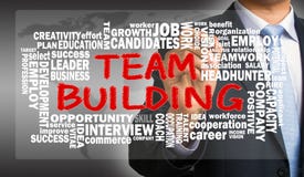 Teamentwicklung mit in Verbindung stehender Wortwolken-Handzeichnung vom businessma stockfoto Teamentwicklung mit in Verbindung stehender Wortwolken-Handzeichnung vom businessma stockfoto