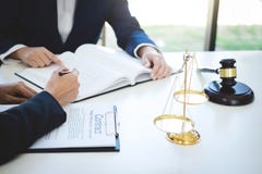 Teamwork of business lawyer colleagues, consultation and confere Royalty Free Stock Images Teamwork of business lawyer colleagues, consultation and confere Royalty Free Stock Images