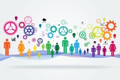 Teamwork concept stock illustration Teamwork concept stock illustration
