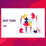 Teamwork concept banner. Can use for web banner, infographics, hero images. vector illustration Teamwork concept banner. Can use for web banner, infographics, hero images. vector illustration