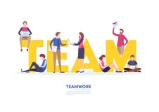 Teamwork concept. team,together,co working space. Abstract graphic design. Flat cartoon miniature illustration vector graphic. royalty free illustration Teamwork concept. team,together,co working space. Abstract graphic design. Flat cartoon miniature illustration vector graphic. royalty free illustration