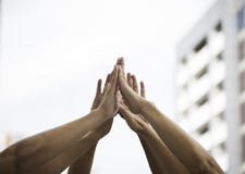 Teamwork hands Stock Photography Teamwork hands Stock Photography