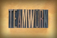 Teamwork Letterpress royalty free stock images Teamwork Letterpress royalty free stock images