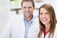 Teamwork at the pharmacy Stock Photography Teamwork at the pharmacy Stock Photography