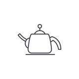 Teapot line icon concept. Teapot vector linear illustration, symbol, sign stock illustration Teapot line icon concept. Teapot vector linear illustration, symbol, sign stock illustration