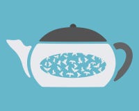 Teapot με τα πουλιά μέσα διανυσματική απεικόνιση Teapot με τα πουλιά μέσα διανυσματική απεικόνιση