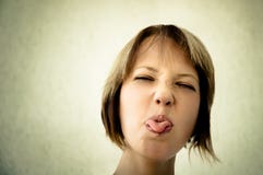 Teasing Girl Royalty Free Stock Photography Teasing Girl Royalty Free Stock Photography