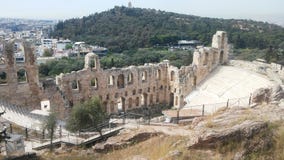 Teatro antico Grecia immagini stock libere da diritti Teatro antico Grecia immagini stock libere da diritti
