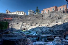 Teatro romano, Catania, Sicilia, Italia Immagine Stock Libera da Diritti Teatro romano, Catania, Sicilia, Italia Immagine Stock Libera da Diritti