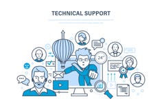 Technical support, call center, consultation, information technology, system consulting clients. Royalty Free Stock Images Technical support, call center, consultation, information technology, system consulting clients. Royalty Free Stock Images