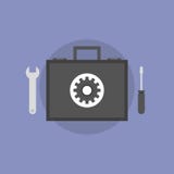 Technical support flat icon illustration vector illustration Technical support flat icon illustration vector illustration