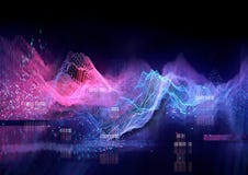 Technische Futuristische Grafiek Royalty-vrije Stock Afbeeldingen Technische Futuristische Grafiek Royalty-vrije Stock Afbeeldingen