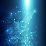 Technologie abstraite bleue Mesh Background avec des cercles, illustration de vecteur Images libres de droits Technologie abstraite bleue Mesh Background avec des cercles, illustration de vecteur Images libres de droits