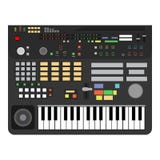 Technologieleistungs-Schlüsselklavier der Illustrationsentwurfskunst klassisches Berufskomponist synhesizer Musiklogo Medienstere vektor abbildung Technologieleistungs-Schlüsselklavier der Illustrationsentwurfskunst klassisches Berufskomponist synhesizer Musiklogo Medienstere vektor abbildung