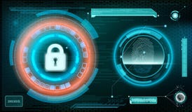 Technology background. Storage and protection of information. St vector illustration Technology background. Storage and protection of information. St vector illustration