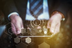 Technology and business concept, hands of businessman holding sm royalty free stock photo Technology and business concept, hands of businessman holding sm royalty free stock photo