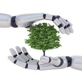Technology Save Nature Stock Photo Technology Save Nature Stock Photo