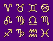 Tecken av zodiac royaltyfri illustrationer Tecken av zodiac royaltyfri illustrationer