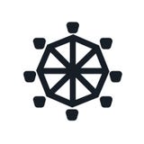 Tecken och symbol för berg-och dalbanasymbolsvektor som isoleras på vit bakgrund, berg-och dalbanalogobegrepp stock illustrationer Tecken och symbol för berg-och dalbanasymbolsvektor som isoleras på vit bakgrund, berg-och dalbanalogobegrepp stock illustrationer