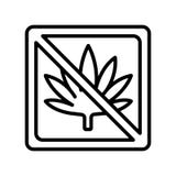 Tecken och symbol för marijuanasymbolsvektor som isoleras på den vita backgrouen vektor illustrationer Tecken och symbol för marijuanasymbolsvektor som isoleras på den vita backgrouen vektor illustrationer