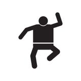 Tecken och symbol för vektor för dansmansymbol som isoleras på vit bakgrund som dansar manlogobegrepp vektor illustrationer Tecken och symbol för vektor för dansmansymbol som isoleras på vit bakgrund som dansar manlogobegrepp vektor illustrationer