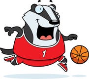 Tecknad filmbäverskinnbasket royaltyfri illustrationer Tecknad filmbäverskinnbasket royaltyfri illustrationer