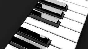 Teclado de piano en fondo negro Teclado de piano en fondo negro
