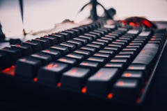 Teclado mecánico fotografía de archivo libre de regalías Teclado mecánico fotografía de archivo libre de regalías